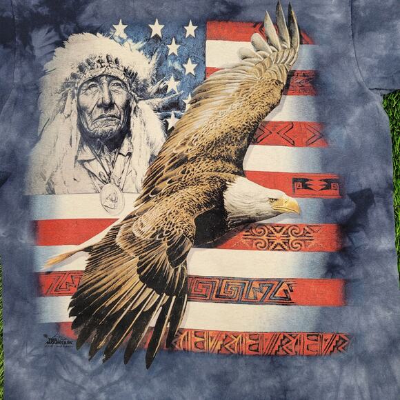 Native-American Eagle Shirt Medium 20x28 The-Mountain - Picture 5 of 12